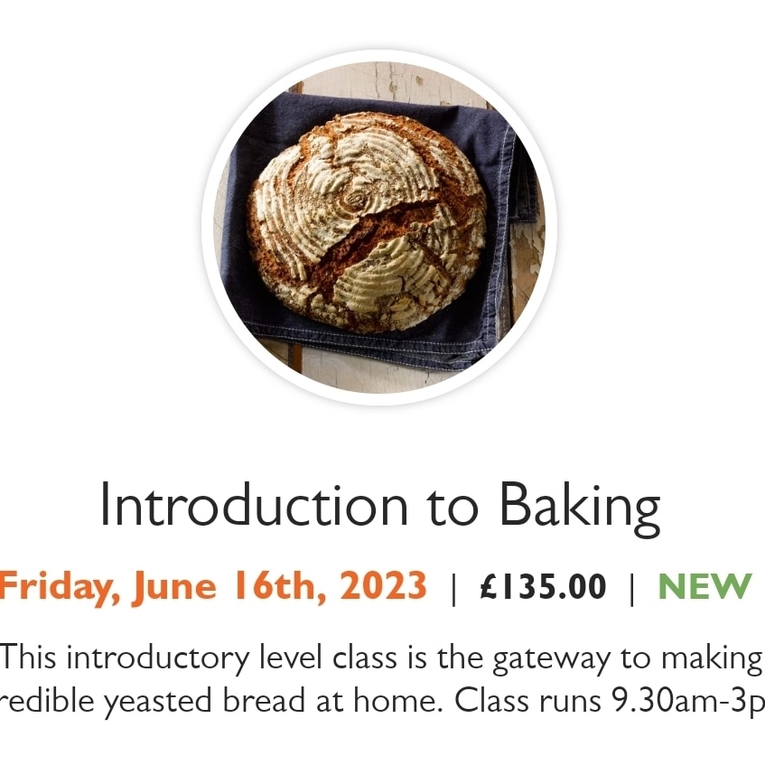 OMBExeter's tweet image. I have two spaces available so I'm offering two spaces for the cost of one - use the code BOGOFBREAD onemilebakery.com/exeter/shop-it… 😀
An introductory level class that is a gateway to making incredible yeasted bread at home. #ExeterHour #DevonHour #Exeter #Devon #devonfoodhour