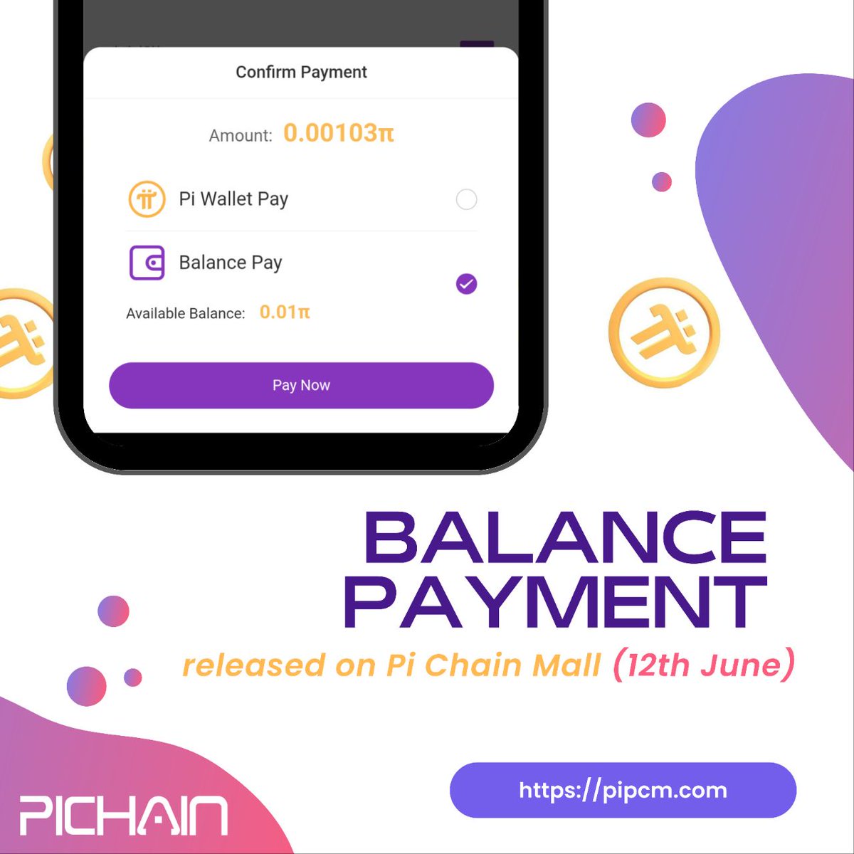 🔥 Big announcement! 🎉 The balance pay function is now LIVE on Pi Chain Mall! Even if you haven't completed KYC/migration, you can use your Pi earnings to shop for amazing products and services on PCM. Get ready to unleash the full potential of Pi! 💪

That's not all! 😍 We've…