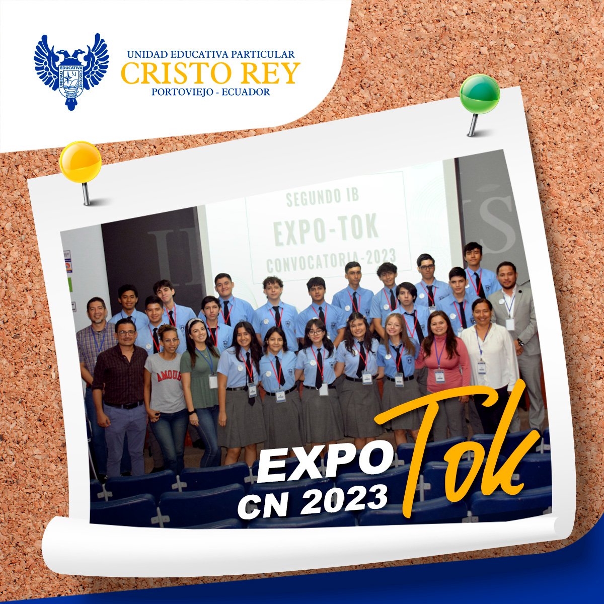 EXPO-TOK cristorey.edu.ec/expo-tok/ #ThinkingOutsidetheBox #IB #BachilleratoInternacional #TheoryOfKnowledge #Conferencia #Educacion  #Portoviejo #Manabí #BachilleratoInternacional #SomosCristoRey #InnovaciónEducativa   #OrientaciónIntegral #Pedagogía #InternationalBaccalaureate