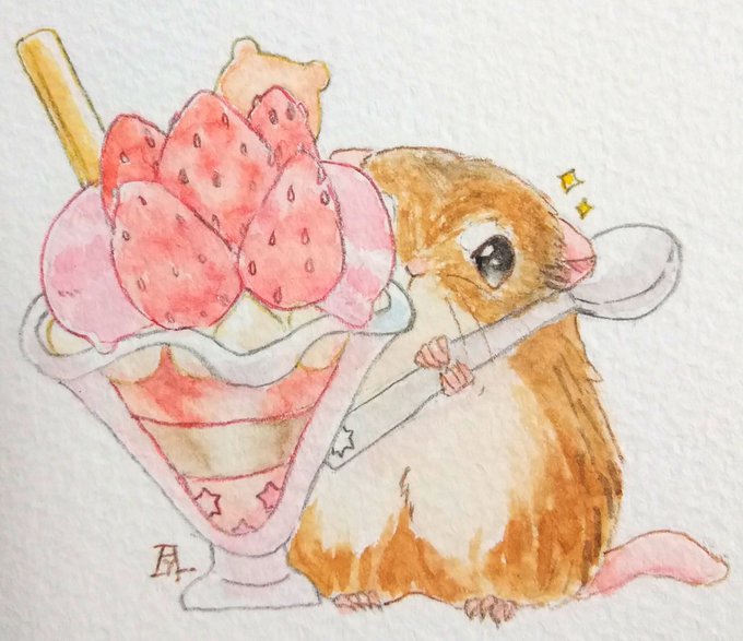 「animal dessert」 illustration images(Latest)