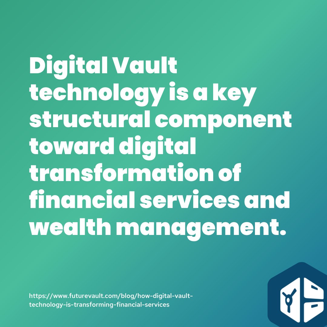 FutureVault's tweet photo. #DigitalVault technology is a key structural component in financial services and wealth management, paving the way for a seamless #digitaltransformation and importantly, and enhanced #digitalclientexperience.
Learn more about Digital Vaults here: https://t.co/aBkjVk4uTs https://t.co/rCxKHCCtmO