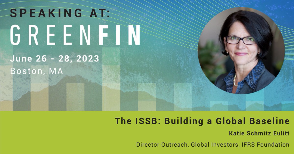 Katie Schmitz Eulitt will be speaking at the #Greenfin23 conference panel session on Building a Global Baseline. 👉 Find out more and register here: greenbiz.com/events/greenfi…