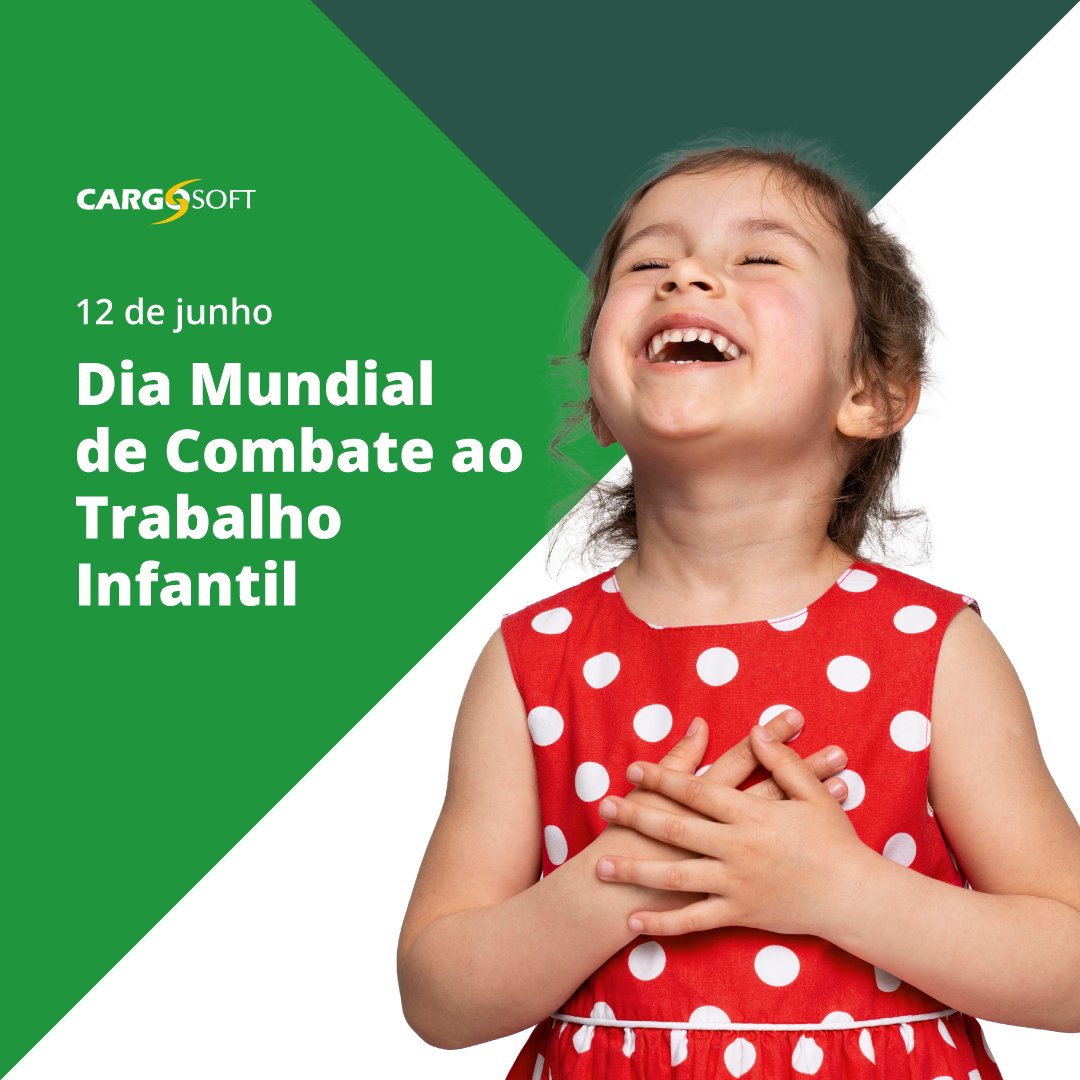 CARGOSOFT's tweet photo. A Cargosoft se preocupa com o bem-estar da sociedade e reforça o combate ao trabalho infantil. 
Participamos de diversos programas de responsabilidade social que visam a transformação das pessoas não apenas dentro da empresa.

Saiba mais em https://t.co/RKZEnU83Vs https://t.co/kUkCEBsfPx