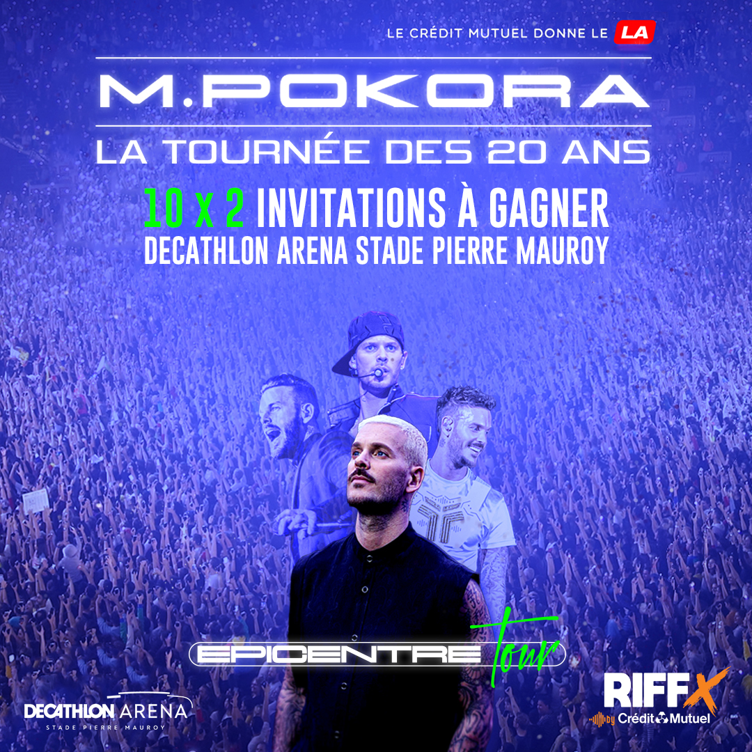 RIFFX_fr's tweet photo. On vous invite voir @MPokora à Lille ❤️
Un triomphe samedi à la @ParisLaDefArena pour Matt et c'est que le début de l'Épicentre Tour 🎶 Samedi c'est pour la @DecathlonArena de Lille que @riffx_fr vous faire gagner 10x2 places: partagez / RT au maximum✨
➡️ https://t.co/4liYXkb7aF https://t.co/EsXwWsFcmQ