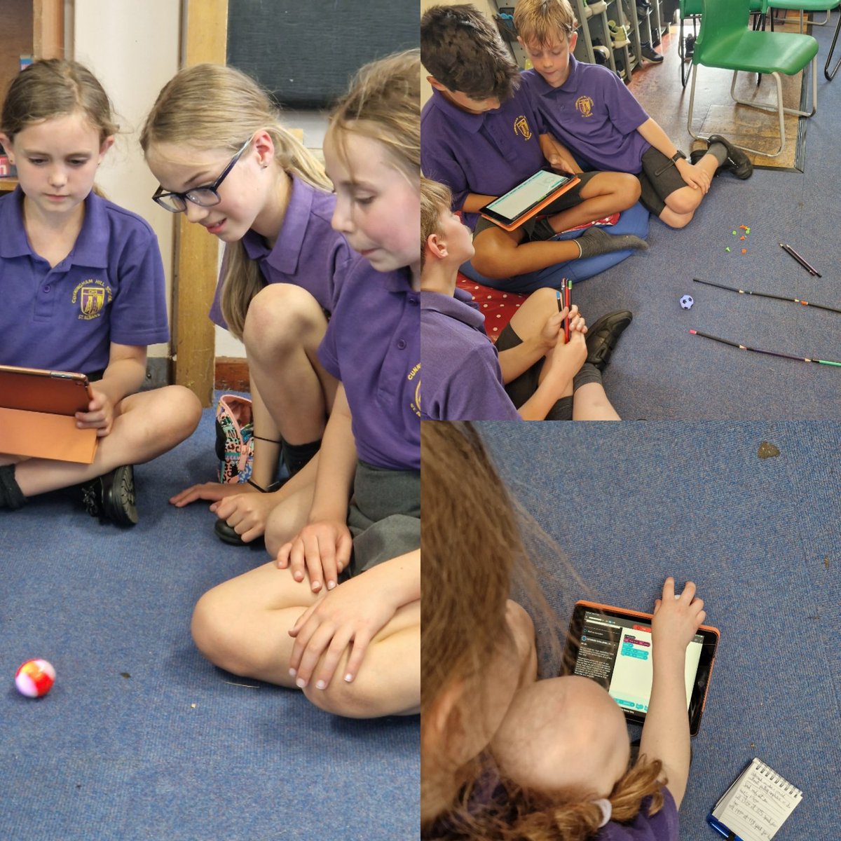 CunninghamSch's tweet photo. Year 5 have been getting to grips with programming and trying to get their robots to navigate a course #CHFComputing https://t.co/j9ZdqwoZVe