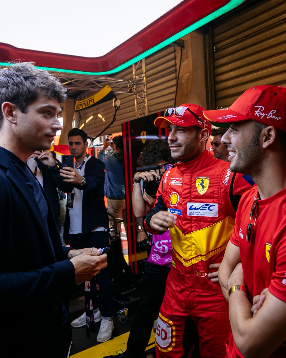What a weekend 🤩

<a href="/Charles_Leclerc/">Charles Leclerc</a> cheering on <a href="/FerrariHypercar/">Ferrari Hypercar</a>'s epic win at the #LeMans24 🏆❤️