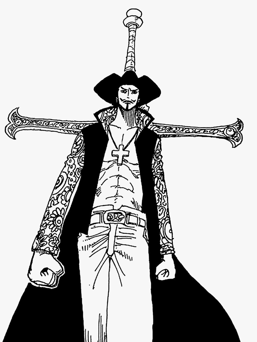 OctoLuffy's tweet photo. Mihawk is stronger than kaido in every way possible 
#ONEPIECE https://t.co/02QtEBNM3I