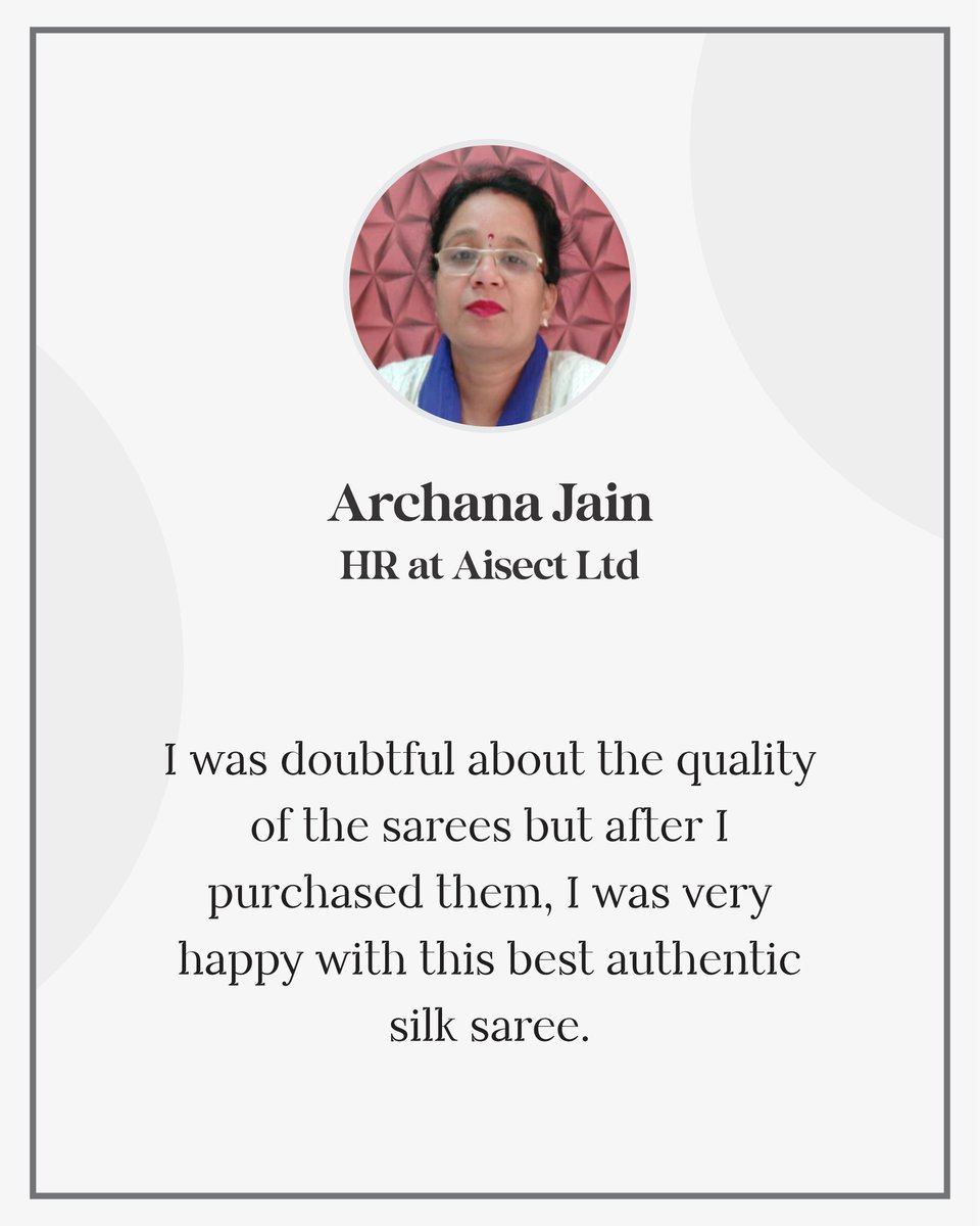 SaktiSaree's tweet photo. We’re excited to share with you our newest clients’ stories!
For a beautiful experience, click the link in our bio to explore our website and discover a world of beauty and elegance saree.

#shaktisaree #GratefulCustomer #ClientSpotlight #ClientSuccessStories #HappyClients #tweet https://t.co/CdudfuS0ff