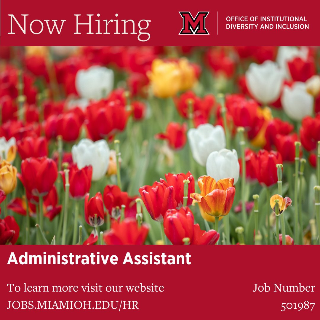 OIDI is excited to announce we have a new opening in our office - Administrative Assistant. If you are interested in this opportunity please visit the website listed on the image and search for the job number - 501987 - or go to our LinkTree (in our bio).