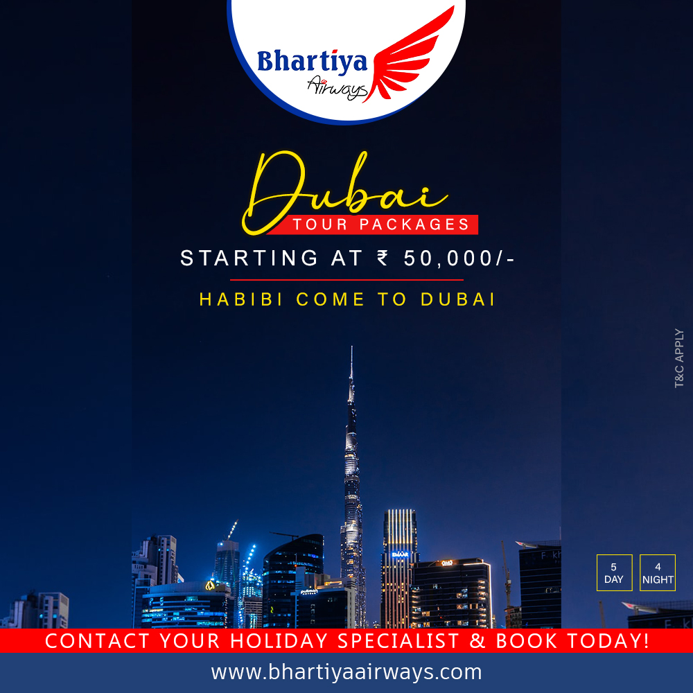 BhartiyaAirways's tweet photo. ✈️Habibi Come to Dubai ⭐⭐⭐⭐
At just ₹50000/- | 2 flight tickets 🎟️| Hotel Booking 🏨 | 4Night 5Days | Transport | BOOK NOW 🚨
Website 🔗 Link in bio
Contact: 9818915129
#dubai #habibicometodubai #dubaitourpackage #dubailife #cheappackages #Cheapflightticket #booknow #SuhanaKhan