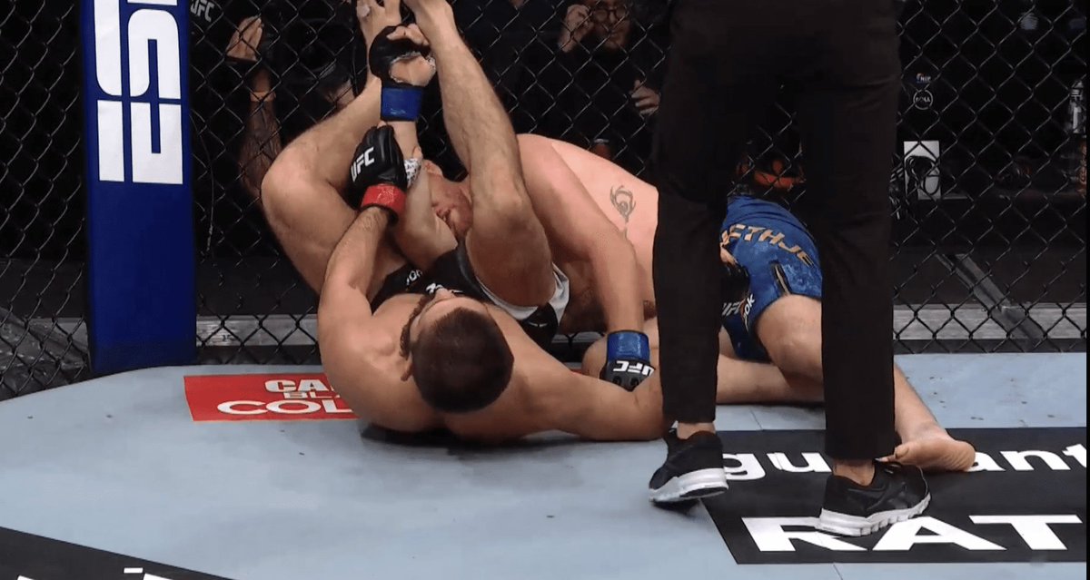 You can actually rewatch Khabib Nurmagomedov dominating his last four fights without getting dropped, hurt bad or getting finished.