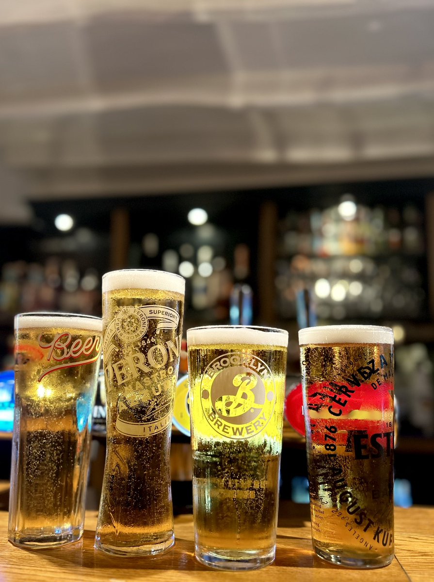 ArmsOnslow's tweet photo. Beer: making Mondays manageable sinceโฆALWAYS
#estrelladamm #peroni #camdenhells #brooklynpilsner #lagerlover #lager #beer #youngspubs #surreypubs https://t.co/zk2GseDGvd