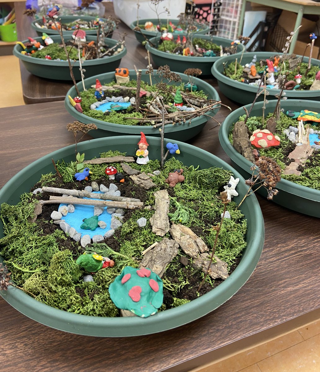Art Club gnome gardens turned out so well!  <a href="/BobcaygeonPS/">BobcaygeonPS</a>