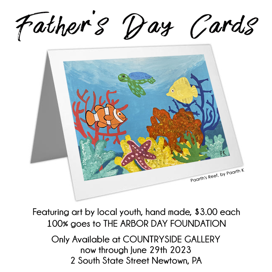 Give a unique card by a local youth artist, while supporting The Arbor Day Foundation at the same time! Cards are blank inside - great for many occasions. Only available at Countryside Gallery & Framing in Newtown PA. #councilrock #countrysideframes #countrysidegallery #newtownpa