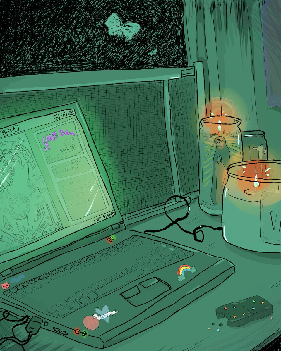 sequ0iart's tweet photo. just a lil drawing of my epic gaming set up 🎮😎

#illustration #gamingcommunity #gamergirl https://t.co/TGfToW8UOE