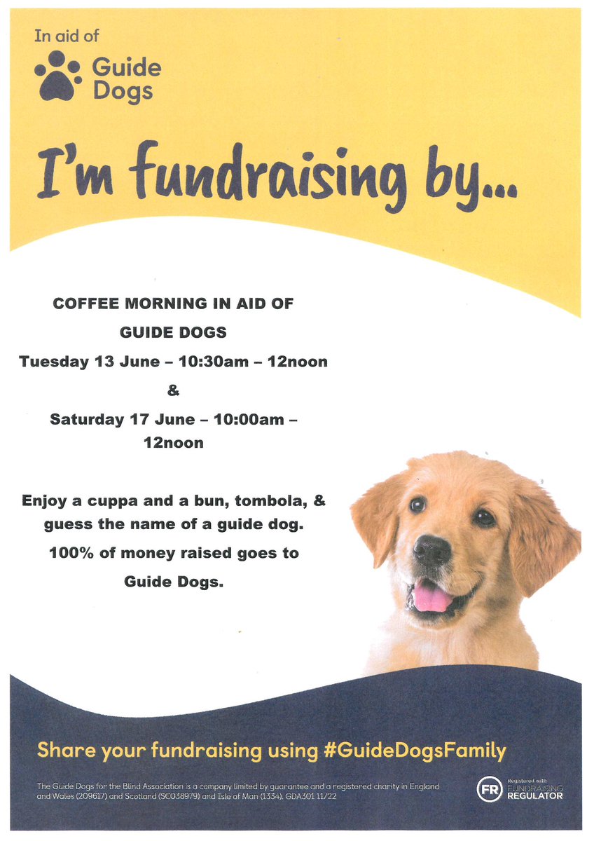 stoneman_trudy's tweet image. Our fundraising for @guidedogs is underway at #NormantonLibrary all in conjunction with @ReadingSight  #HiVis2023