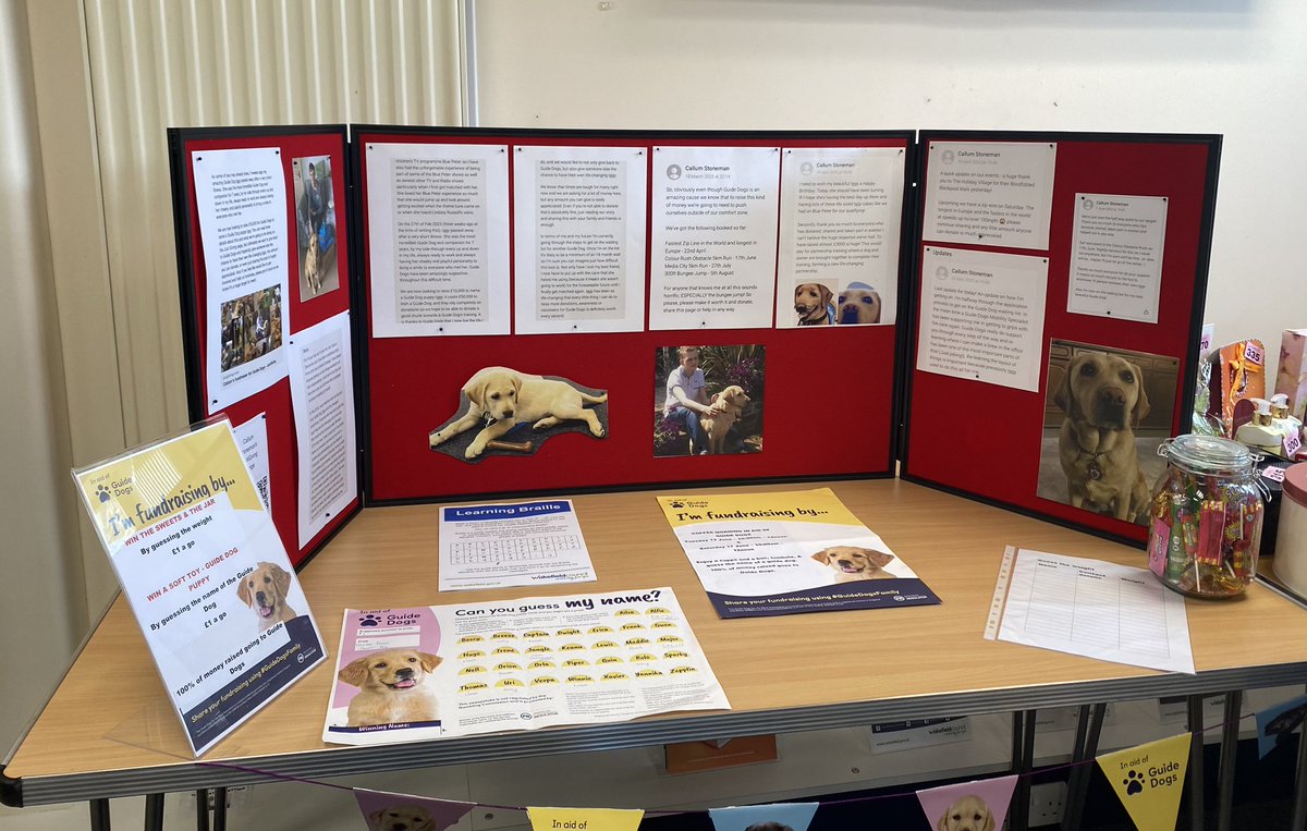 stoneman_trudy's tweet image. Our fundraising for @guidedogs is underway at #NormantonLibrary all in conjunction with @ReadingSight  #HiVis2023