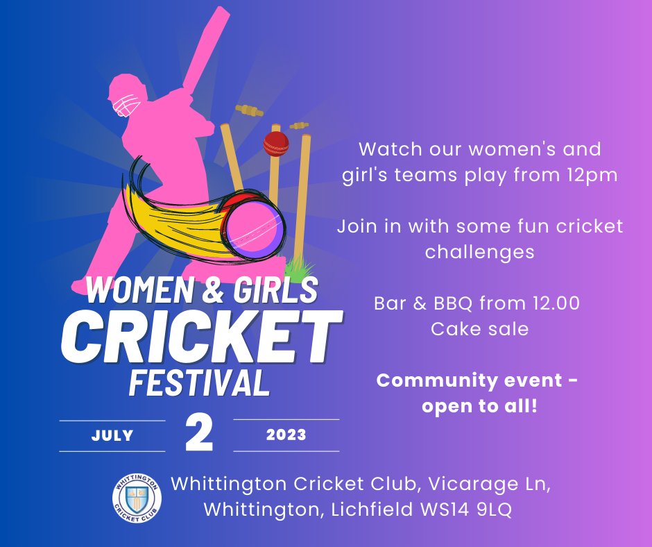 Whittington Cricket Club tweet media