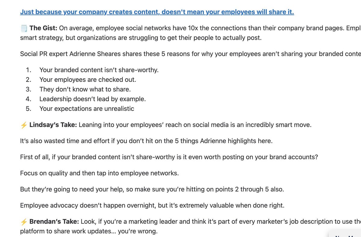 Adrienne Sheares (@adrisheares) on Twitter photo Woke up to learn my LinkedIn post about employee advocacy made Lindsay & <a href="/BrendanHufford/">Brendan 👉 FOLLOW ME ON BLUSKY & LINKEDIN ⚡️</a>’s Growth Sprints newsletter 🥳 Happy Monday! Woke up to learn my LinkedIn post about employee advocacy made Lindsay & <a href="/BrendanHufford/">Brendan 👉 FOLLOW ME ON BLUSKY & LINKEDIN ⚡️</a>’s Growth Sprints newsletter 🥳 Happy Monday!