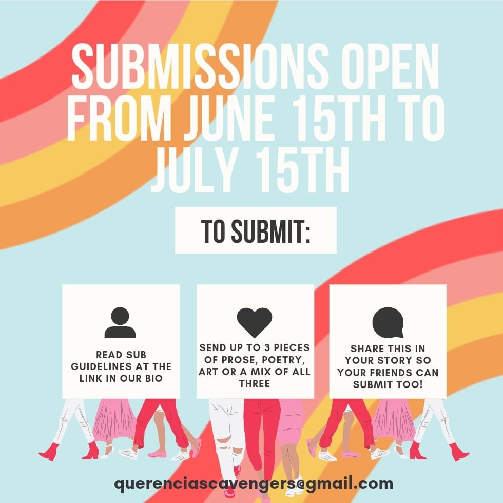 Find submission info at the link in our bio. Follow us on Instagram for more frequent updates.