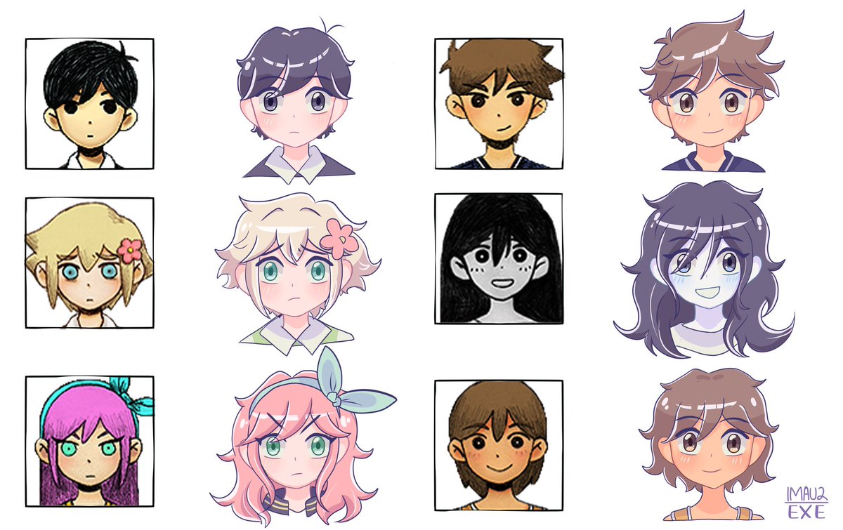 imauzexe's tweet image. IT'S THE GANG!! 🔪
#OMORIFANART #omori