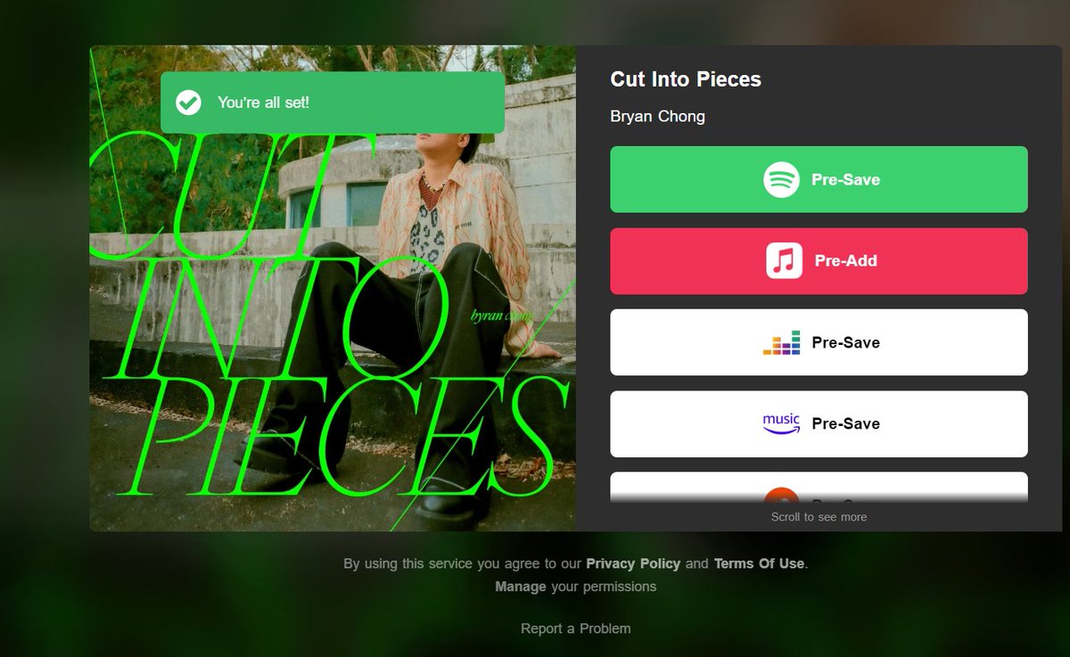@imjeremyg @brynchong presave na #CutIntoPieces by #BryanChong compose by our singer songwriter #JeremyG