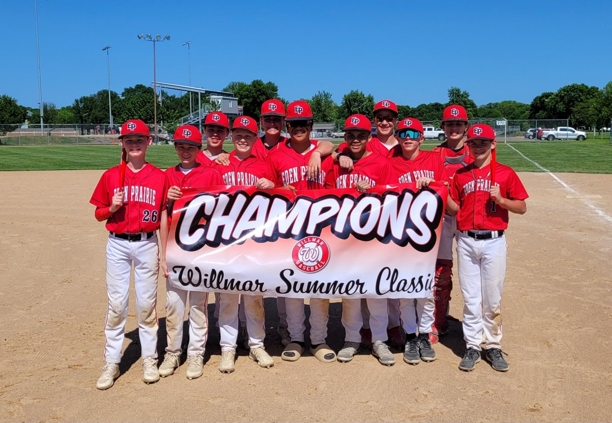 13AA Willmar Summer Classic Champs. ⚾️ 🦅 💪