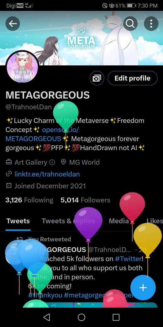 TrahnoelDan's tweet photo. Today was a special day! Yippie! 🎉🎉🎉✨
I wish everyone a great day! ❤
#metagorgeous #opensea #nftcommunity https://t.co/odSIZw0WDq