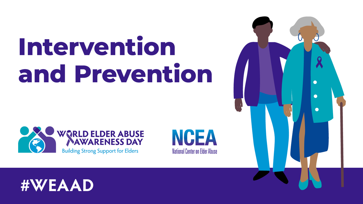 Social  isolation is a known risk factor for #ElderAbuse. Let’s create  opportunities for people of all ages to build connections, stay engaged,  and prevent #ElderAbuse. #WEAAD