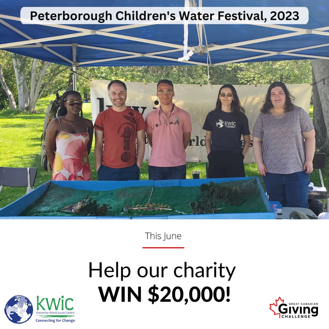 Kwic_Ptbo's tweet photo. Help #KWIC win $20k! Donate to KWIC via #CanadaHelps this June and every $1 gives us an entry into the prize draw. Your donation at KWIC will help support educational youth programming, such as our Otonabee Watershed workshop. #PCWF.
https://t.co/YsnlnpTOIJ https://t.co/ZAPNsrMbB3