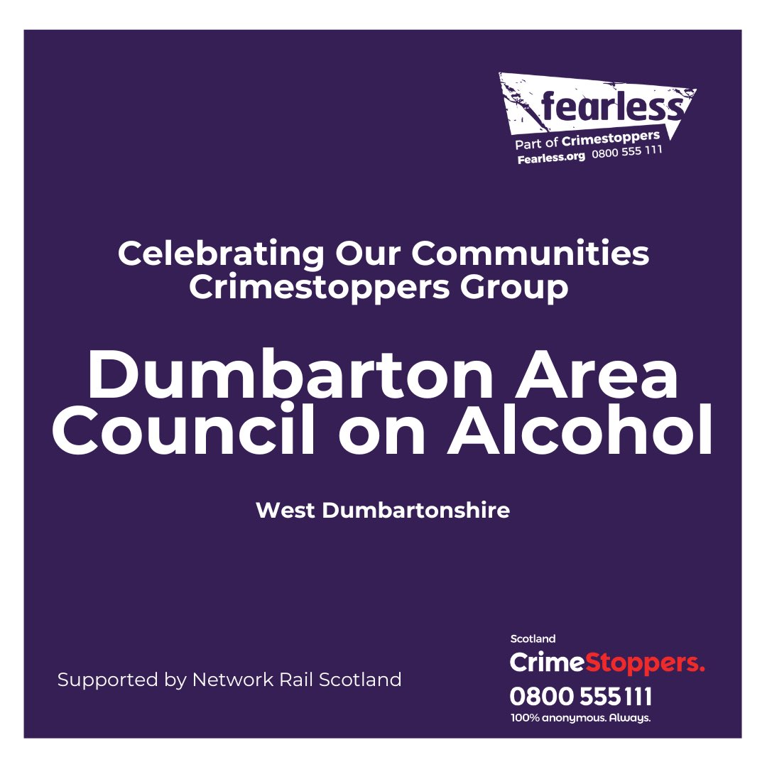 We are delighted to announce  the first of our six winners of £500 to @DACA_WD - they’re sober socialising awareness day will be supporting members & the wider community. Well done 👏 & thanks to @NetworkRailSCOT