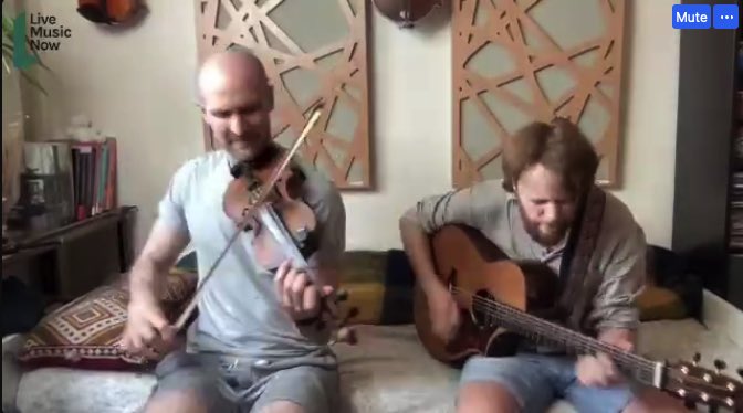 LiveMusicNowUK's tweet photo. Manchester #MusicalMondays underway with folk music performed by the fabulous @elliottmorris &amp; @henry_webster.  Over 1,000 children across Manchester watching live! In partnership with @OneEdMusic 
#CanDoMusic https://t.co/ZzhTyA1py4