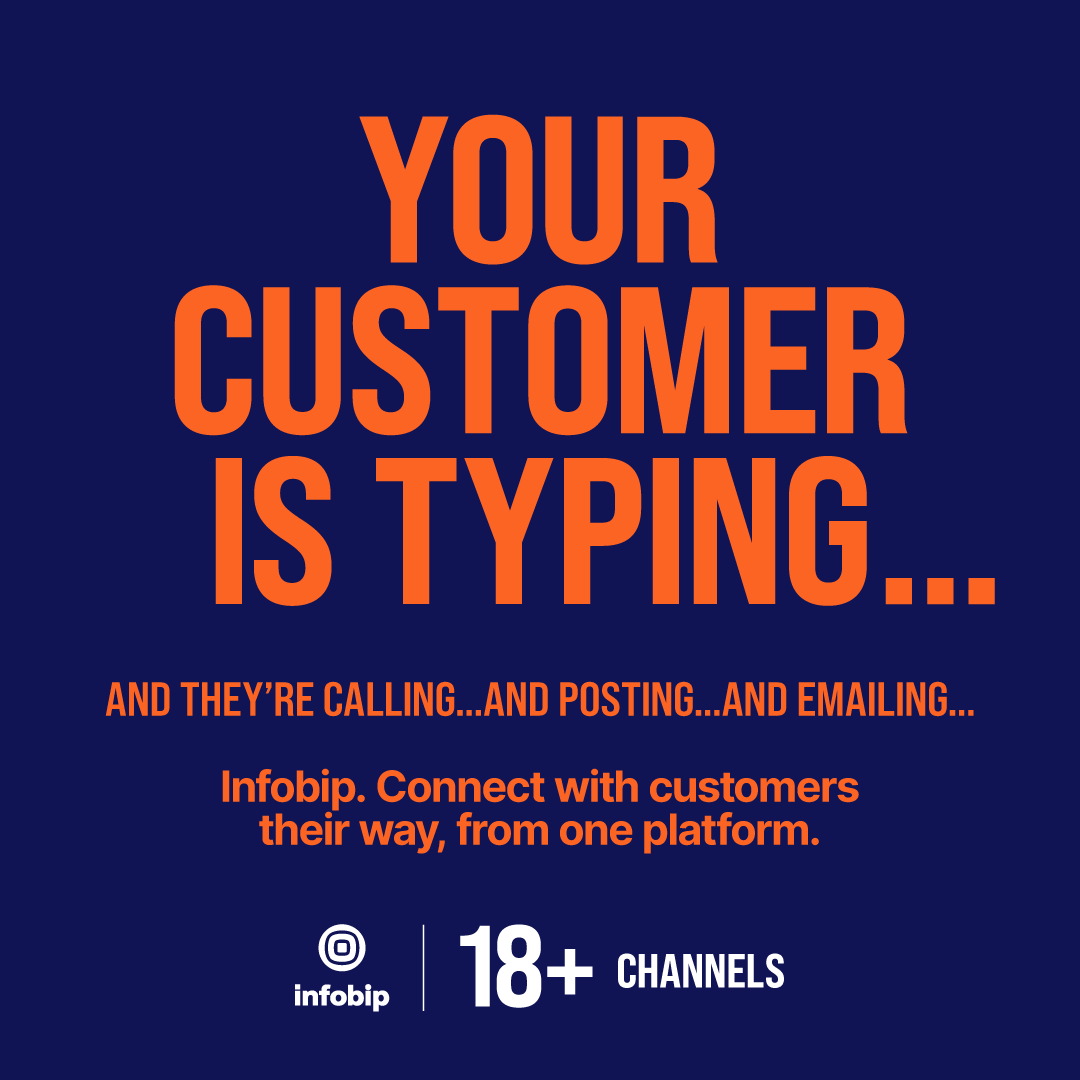 Infobip's tweet photo. Omnichannel: the next best thing to omnipresent.β
#OneCommunicationsPlatform #ItTakesOnePlatform #OnePlatformForAllInteractions https://t.co/FVfQmLRplG
