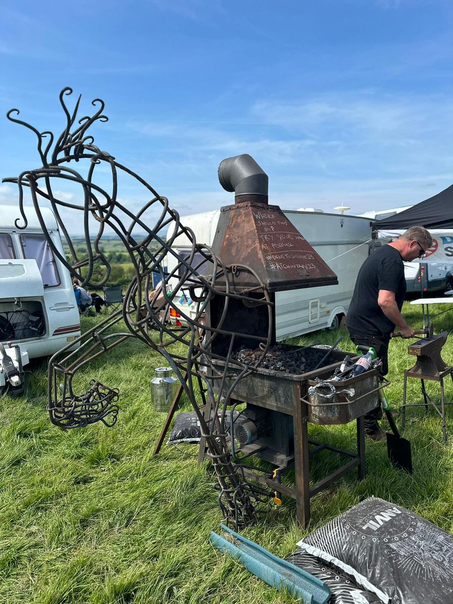 bowers_jake's tweet photo. Forging the celebration of Gypsy and Traveller community history one sculpture at a time with @Cumbriapolice @Drive2Survive3 Our aim is to get these sculptures at Gypsy and Traveller #atchintan 's all over the UK. #gypsyhistorymonth https://t.co/b054mMzQ1R