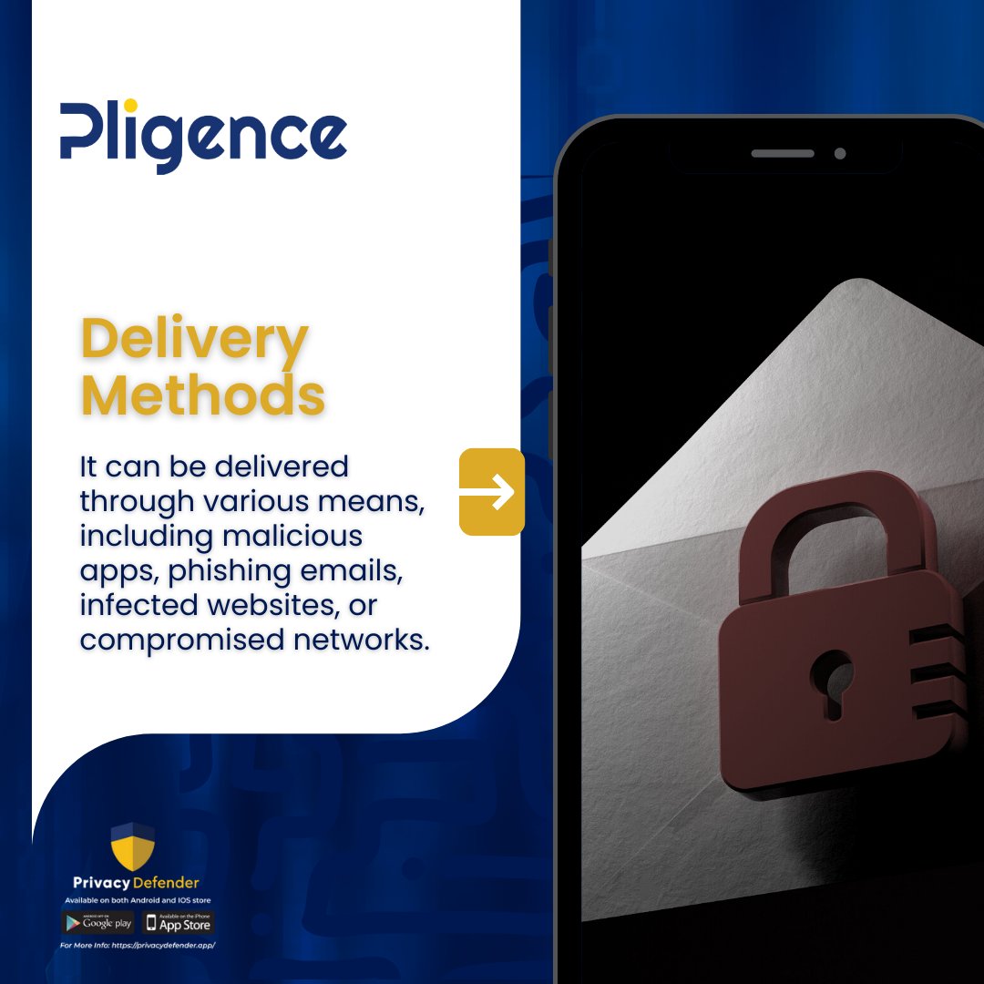 Pligenceinc's tweet photo. Ransomware attacks on mobile devices are on the rise! Are you implementing the necessary precautions to protect your data?

Download: https://t.co/8UJa6jn9az and stay safe!

#pligence #privacydefender #ransomware #ranswareattacks #cyberattacks #mobilesecurity #dataprotection https://t.co/xmXE0D7YOl