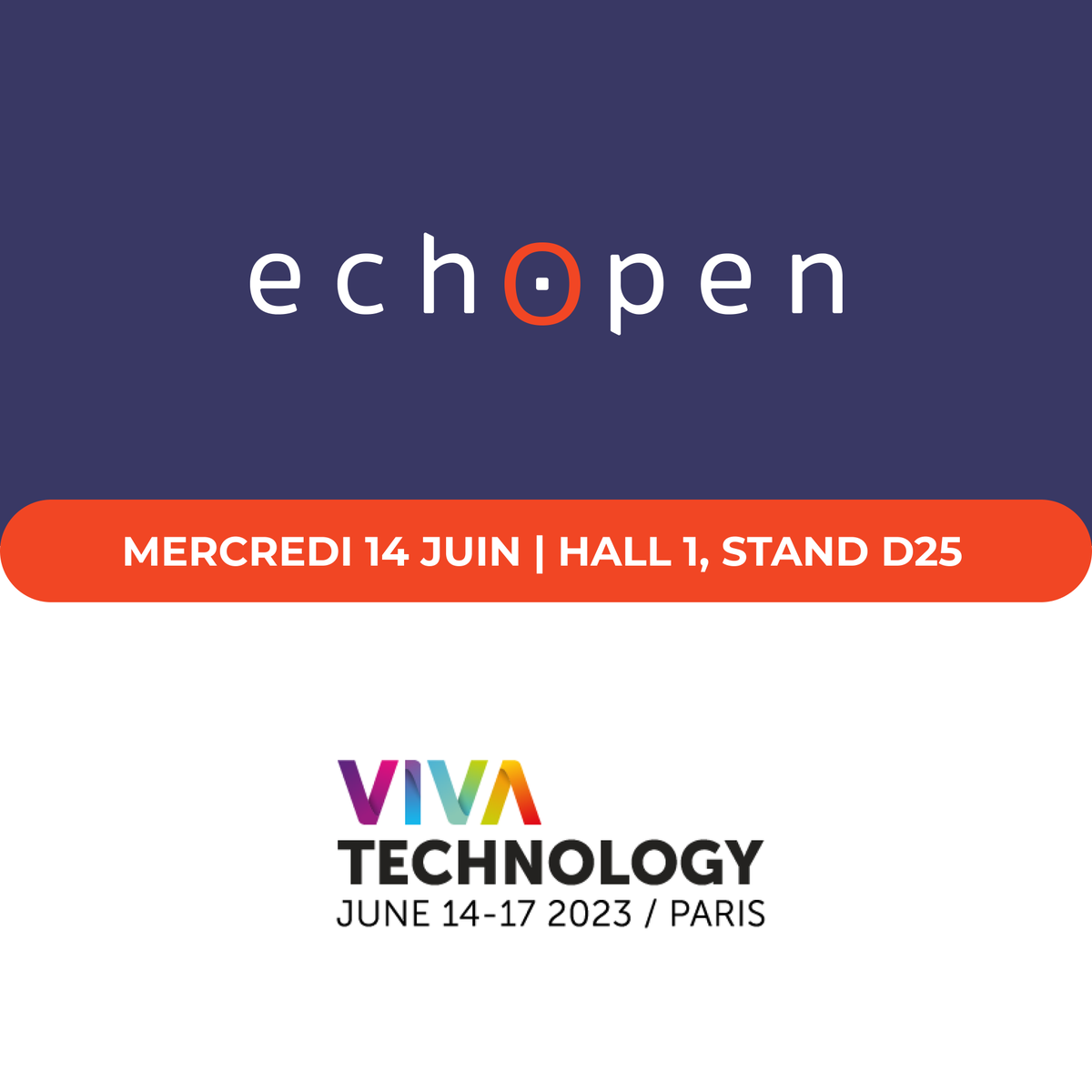 echOpen_'s tweet photo. J-3 avant #Vivatech23 📅

⚕️ Venez rencontrer l’équipe echOpen au stand D25 ! (Merci aux équipes de Capgemini pour leur accueil)

echOpen veut rendre l’échographie clinique accessible à tous les professionnels de santé pour améliorer la santé des populations. Venez nombreux ! https://t.co/XAveFKd8OO