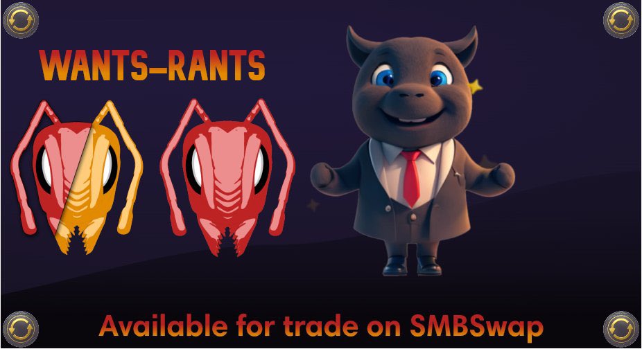 🔥 wANTS-rANTS🔥
smbswap.finance/swap?outputCur…

smbswap.finance/swap?outputCur… 

🤑Staking LP's in the $wANTS $rANTS farms can get you up to 35% APR.

ℹ️DYOR
<a href="/FireAntsCoin/">Fireants Labs INC.</a>
discord.gg/v9afs5Ga7w
fireants.global

#BNB #altcoin #Crypto #100xGems