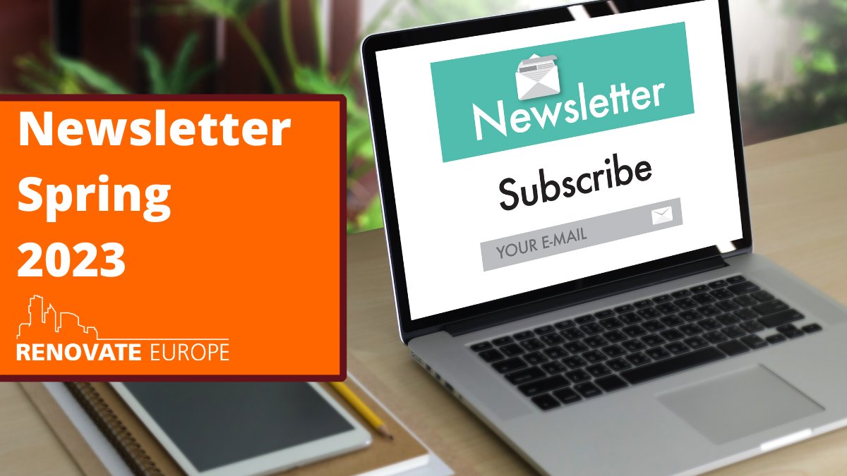 Renovate Europe..Now (@renovateeurope) on Twitter photo 📰 Spring Newsletter
Check our latest newsletter were we look into:
🔸 The start of the #EPBD trilogues
🔸 Our latest study: "2021-2027 Cohesion Policy Support for Energy Efficiency and Building Renovation"
🔸 4th edition of the <a href="/C4EForum/">C4EForum</a> 
Read here ➡️ tinyurl.com/4ba9k3k2 📰 Spring Newsletter
Check our latest newsletter were we look into:
🔸 The start of the #EPBD trilogues
🔸 Our latest study: "2021-2027 Cohesion Policy Support for Energy Efficiency and Building Renovation"
🔸 4th edition of the <a href="/C4EForum/">C4EForum</a> 
Read here ➡️ tinyurl.com/4ba9k3k2