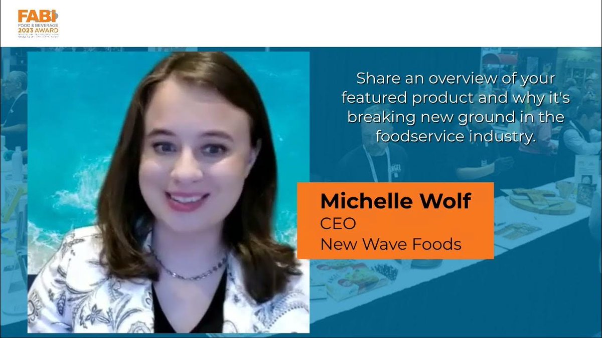 Michelle Wolf, New Wave Foods CEO and co-founder, shares what makes our FABI-award winning Cajun Breaded New Wave Shrimp® a menu must-have for 2023: zurl.co/UGrP 

Look for our Cajun Breaded New Wave Shrimp® at #DotInnovations, Booth No. 476, later this week! 🎉