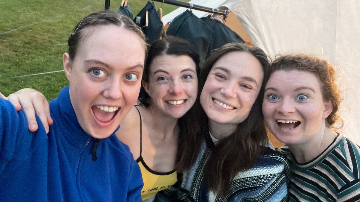 SnowdonSasha's tweet photo. Opening nights 1 &amp; 2 of Sense and Sensibility off to a great start in beautiful sunny (mostly😖😂) Ireland @chapterhouse_co  #outdoortheatre #openair https://t.co/ON6JSIH8U2