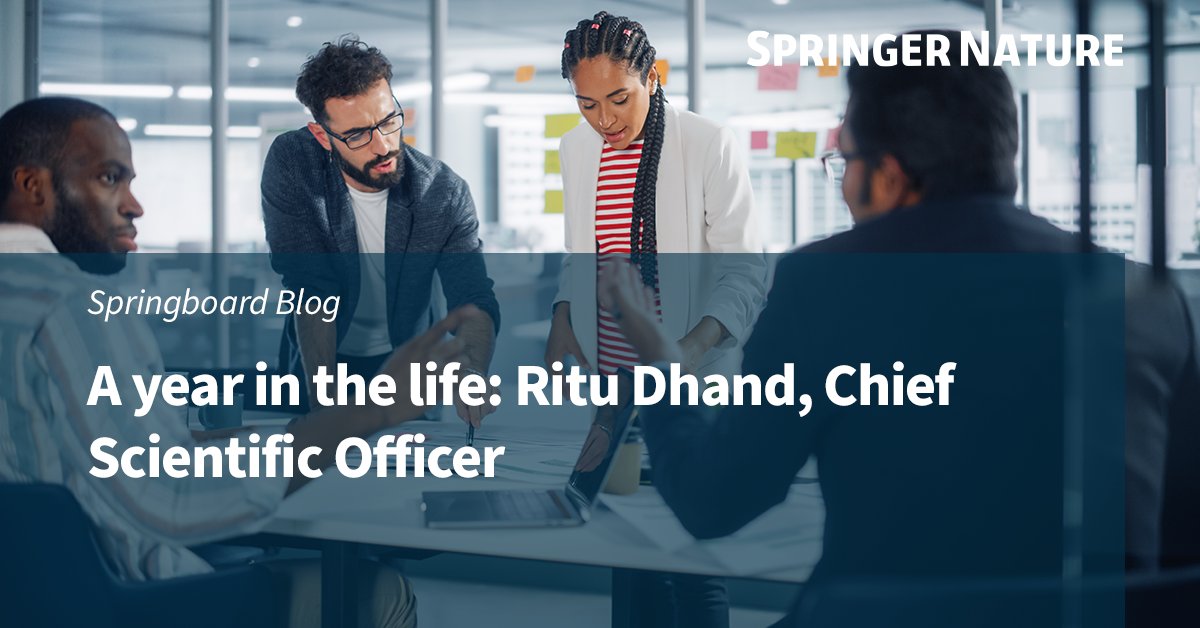 Springer Nature (@springernature) on Twitter photo Working in partnership with the academic community is central to Springer Nature. A year into her role as Chief Scientific Officer, <a href="/RituDhand/">Ritu Dhand</a> shares her insights into the job and working closely with the editorial community in this blog: bit.ly/43UGGIR Working in partnership with the academic community is central to Springer Nature. A year into her role as Chief Scientific Officer, <a href="/RituDhand/">Ritu Dhand</a> shares her insights into the job and working closely with the editorial community in this blog: bit.ly/43UGGIR