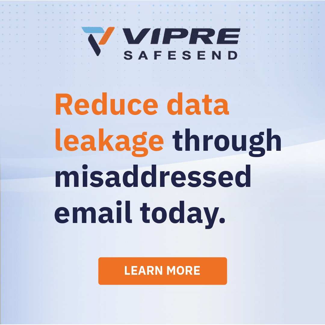 VIPRESecurity's tweet image. Stay compliant with GDPR, HIPAA, SOX, and more! 💼 VIPRE SafeSend plug-in scans outgoing emails, protecting sensitive data from unauthorized disclosure. 

bit.ly/3WIA8L8

#DataSecurity #Compliance #EmailProtection