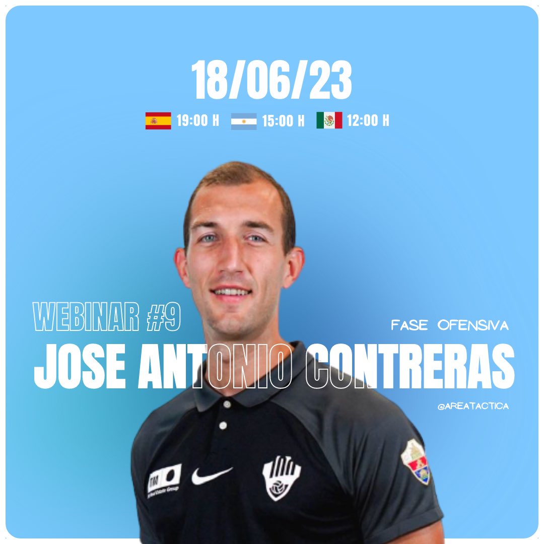 areatactica's tweet photo. WEBINAR #11 | “Metodología de la sesión de entrenamiento.”

Cómo conseguir el material de la ponencia:

1️⃣ Da RT y ME GUSTA. 
2️⃣ Sigue a @areatactica y @pepico19jose. 
3️⃣ Menciona 2 compañeros en los comentarios.
4️⃣ Escríbenos “W10” por mensaje directo.

(Válido SÓLO hasta 07/05) https://t.co/1OeyEZldcz