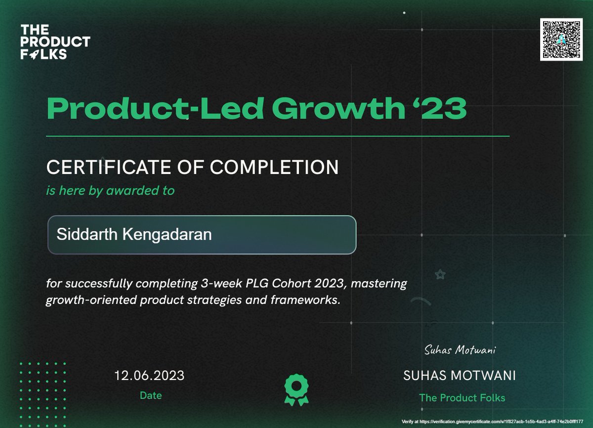 the__productguy's tweet photo. I am wrapping up the 3-week Product Led Growth '23 cohort from @TheProductfolks! Here are the notes from the sessions, In case you have missed them.
https://t.co/1jNQidbgFp
#PLGwithTPF #productledgrowth #growth 🚀 https://t.co/T9WXsjgEOG