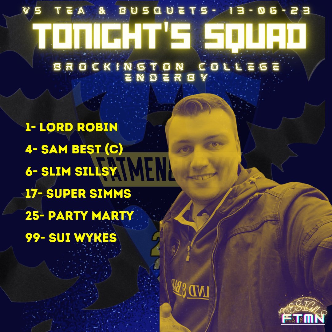 FatmenRobinFC's tweet image. TEAM NEWS

It's gonna be a tough one tonight with troops thin on the ground.

3 holidays, 1 injury and some down right LACK OF COMMITMENT DAMNIT have contributed but the core remains.

CMON YOU BATS - KO 9:20pm

#FatTea