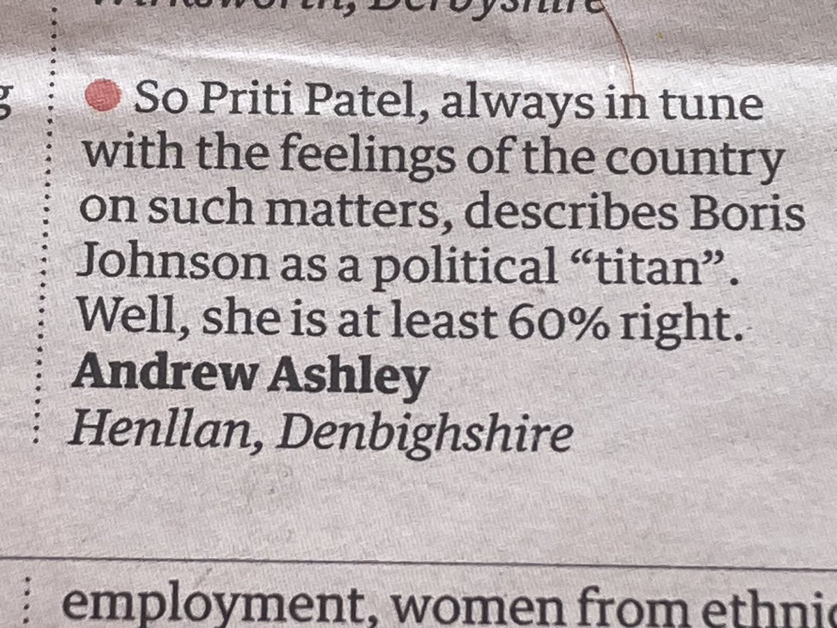 🎩🎩🎩🎩🎩🎩🎩

Chapeau, Mr Ashley !

( letters @guardian )

#BorisJohnsonResignation #BorisJohnson