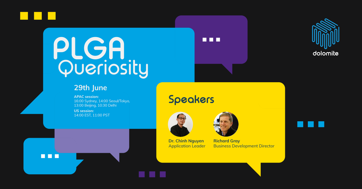 dolomite_micro's tweet photo. 📅 Mark your calendars for Dolomite's latest Q&amp;A session! PLGA Queriosity is your gateway to unlocking the secrets of PLGA in drug delivery. Submit your questions, unlock the power of curiosity, and let us help you! 

Find out more: https://t.co/akWHrUZ3Hv https://t.co/tIovKhlJJV