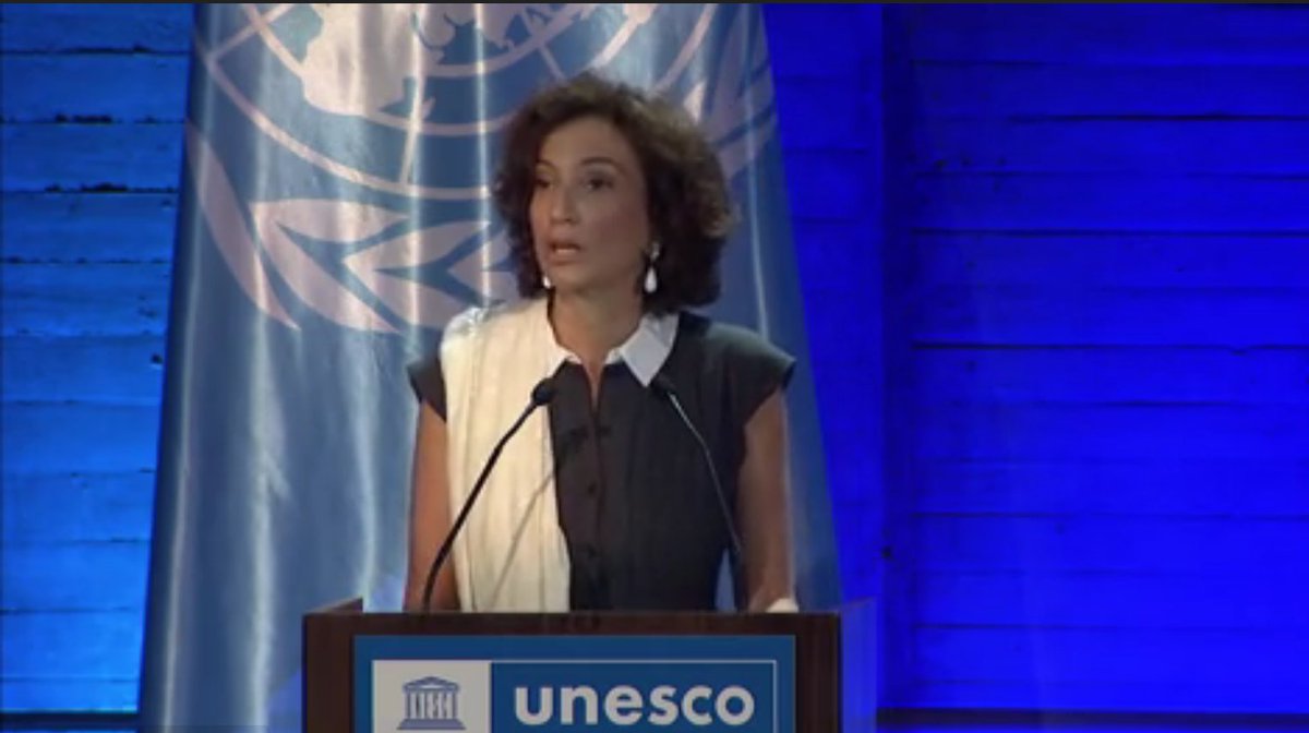 Huge congratulations to @AAzoulay for this remarkable achievement: the United States' return to @UNESCO is a major milestone for effective and inclusive multilateralism. On a personal level, as an American working for UNESCO, I couldn't be happier! ❤️🇺🇸 @UnescoUSA