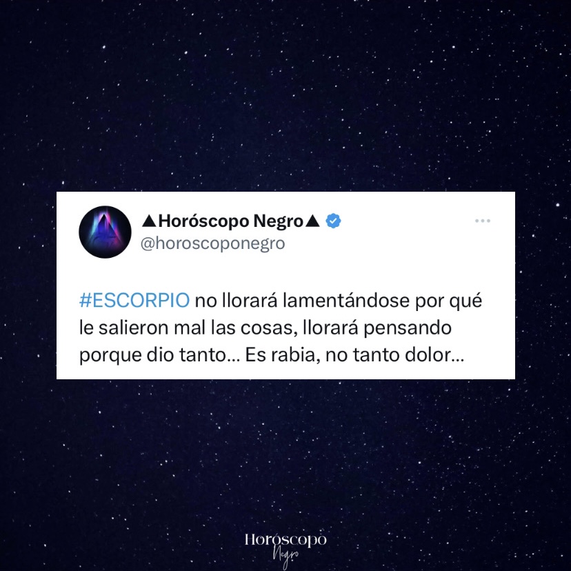 escorpio_hn's tweet photo. Síguenos en Twitter ➡️ @ escorpio_hn ✨🔮✨ #horoscoponegro https://t.co/Goj1s75HFy