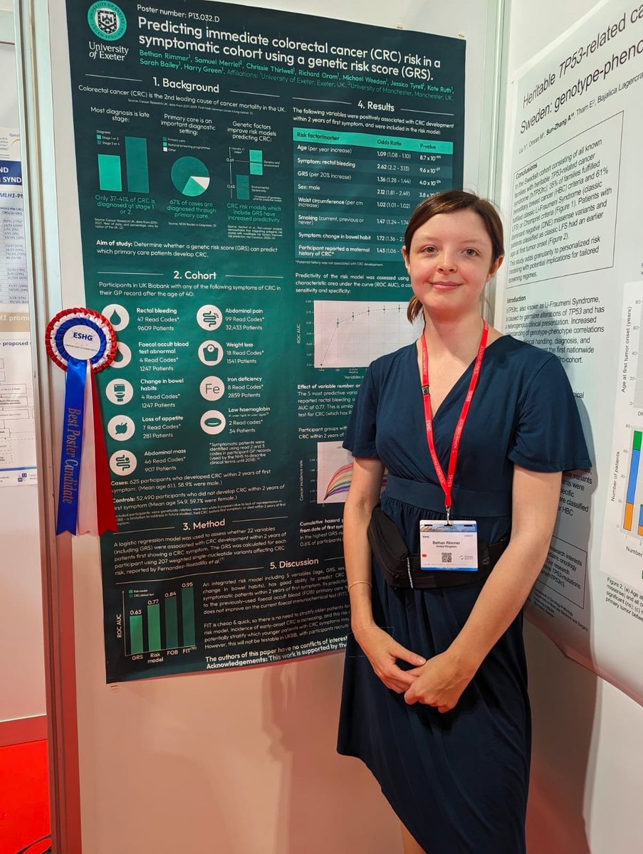 Could #genomics improve triage of colorectal #cancer patients? Visit our #ESHG2023 poster at P13.032.D at 3:45 today!